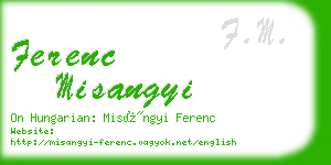 ferenc misangyi business card